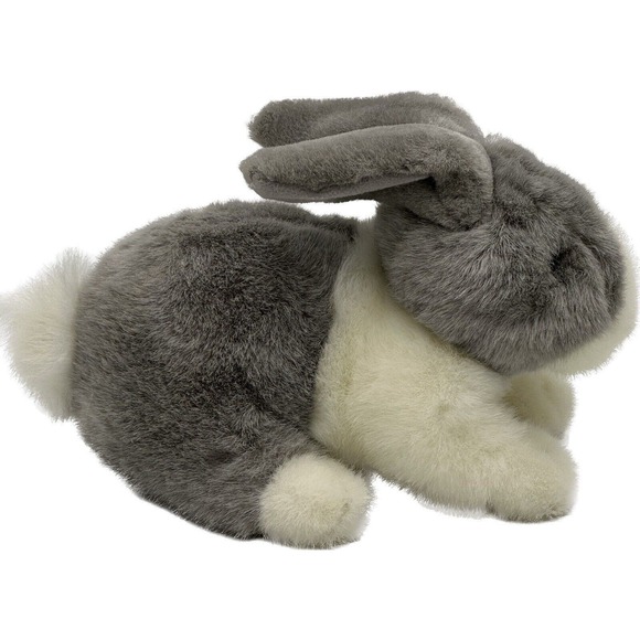 Vtg Russ Berrie Bunny Rabbit Plush Stuffed Animal PUDDLES Realistic Easter - Picture 4 of 7